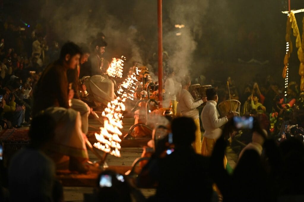 Varanasi Ganga Aarti night