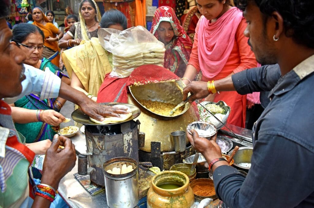 Street food in India