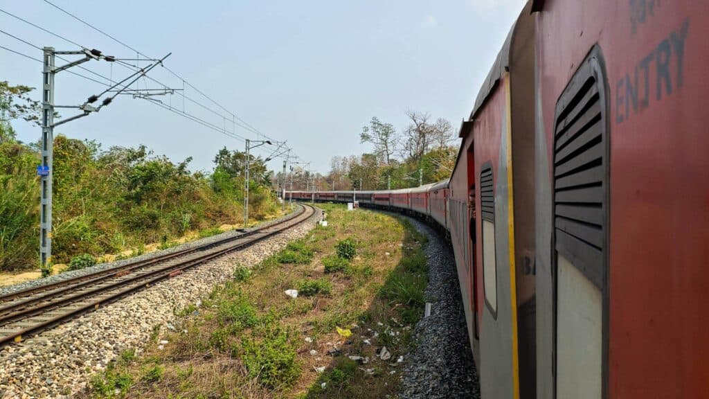 Indian train journey long distance travel