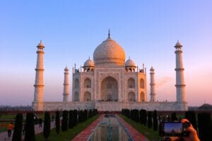 7 day India trip travel cost guide Taj Mahal sunrise