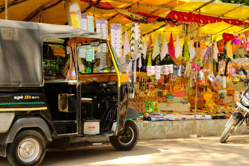 Auto rickshaw India city transport