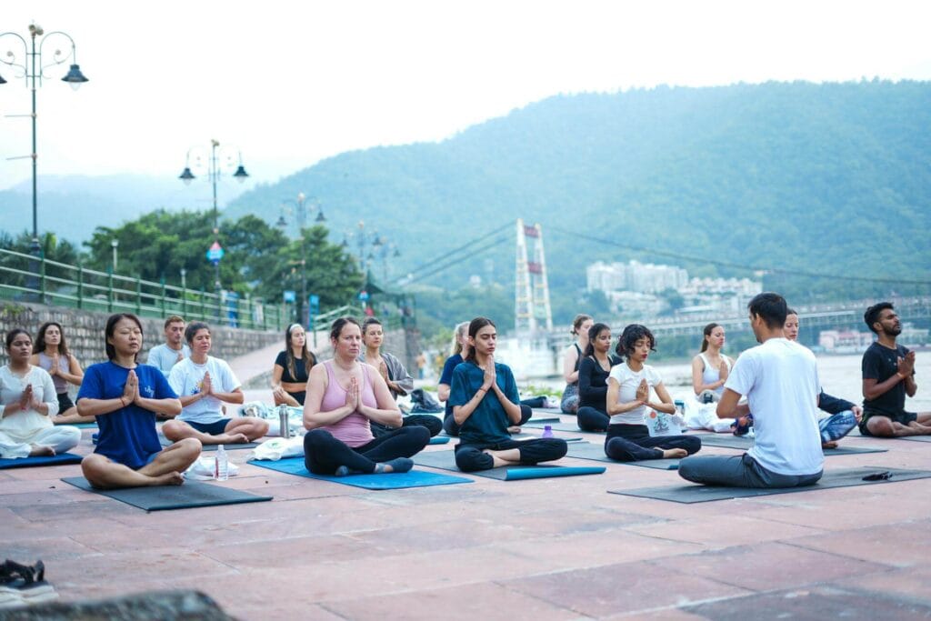 Yoga retreat in Rishikesh near Ganga river India