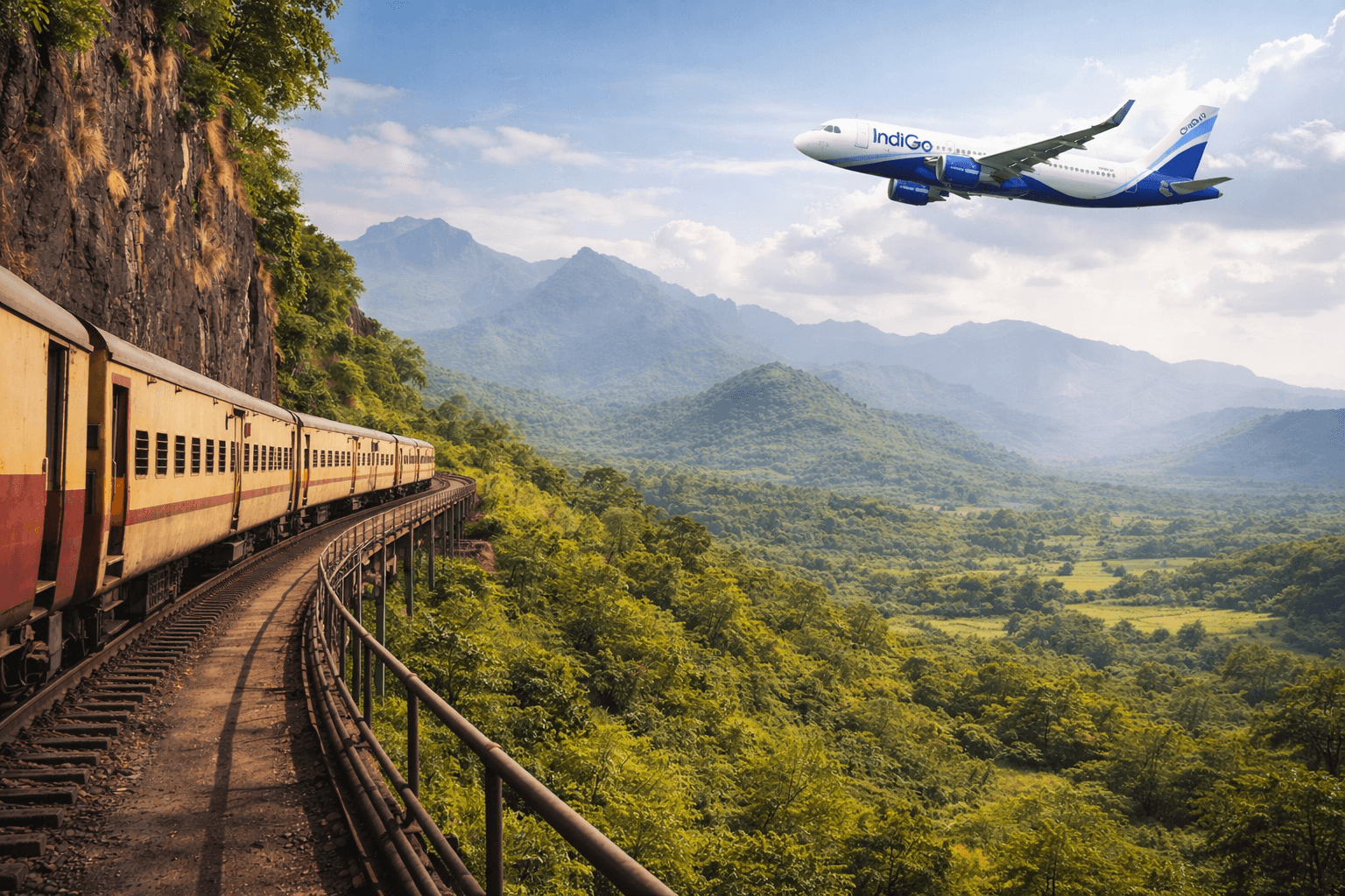 Train vs Flight in India for Travel