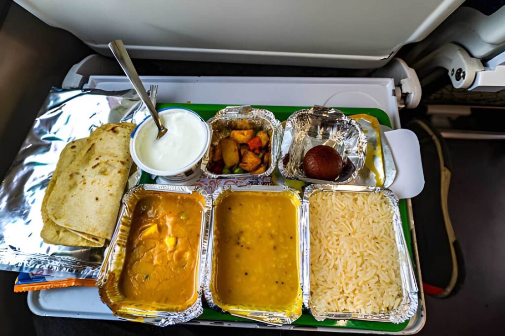 Indian railway food tray