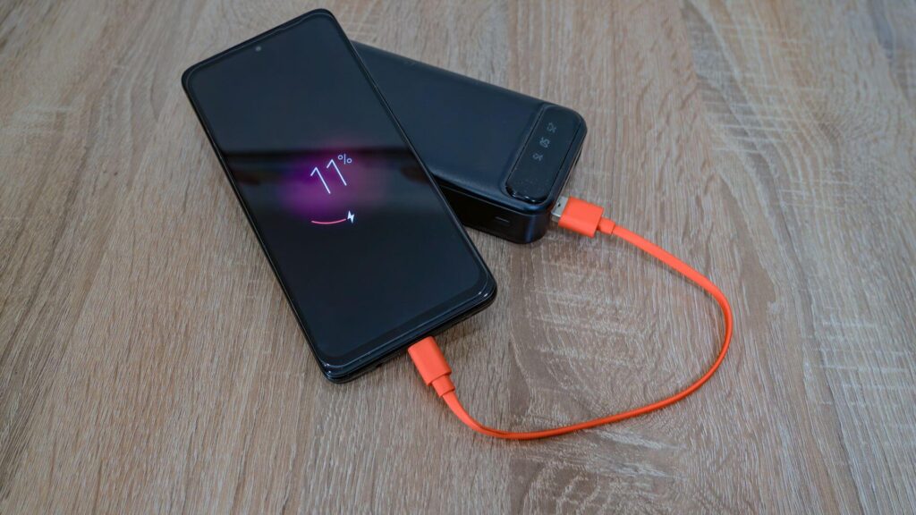 Travel charging smartphone