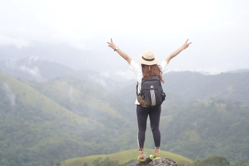 Solo female traveler exploring India